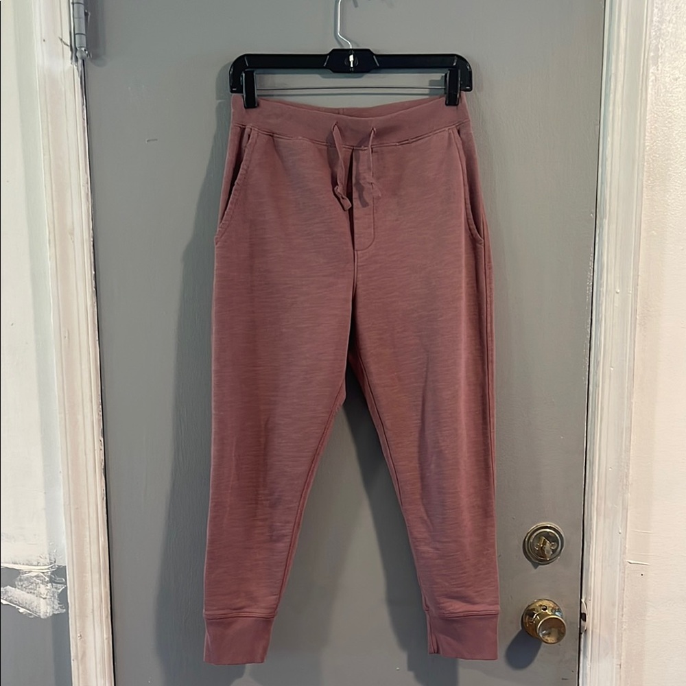 LEALLO Kimberly‎ French Terry Joggers Mauve Size XS